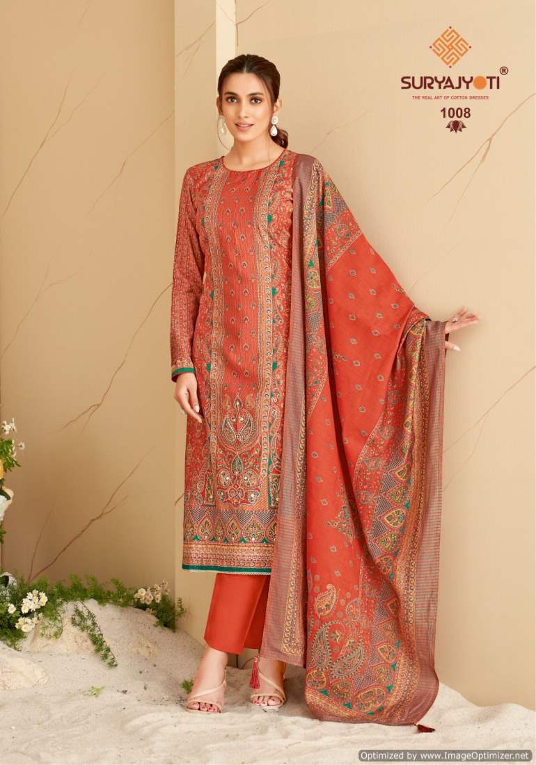 Payal Vol 1 By Suryajyoti Modal Embroidery Printed Dress Material Wholesalers In Delhi
